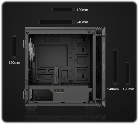 Gabinete Gamemax Gamer H609 Mini Stratos Vidro Temperado - Umpoukodetudo