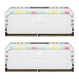 رم کورسیر DOMINATOR PLATINUM RGB White 64GB 32GBx2 5200MHz CL40 DDR5