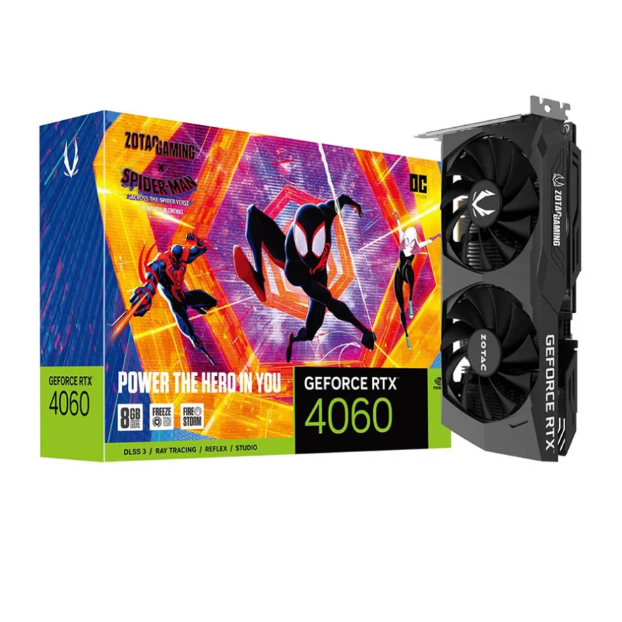قیمت و مشخصات کارت گرافیک زوتاک GeForce RTX 4060 8GB OC Spider-Man | لیون  کامپیوتر
