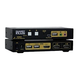 سوئیچ کی وی ام ۲ پورت HDMI کی نت پلاس مدل KP-SWKH402