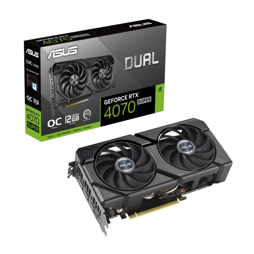 کارت گرافیک ایسوس Dual GeForce RTX 4070 SUPER EVO OC Edition 