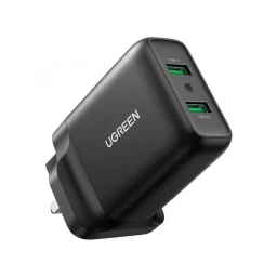 شارژر دیواری 36 وات دو پورت یوگرین مدل CD161