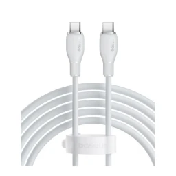 کابل شارژ Type-C به Type-C بیسوس مدل Pudding Series P10355702221-B1 طول 1.2 متر