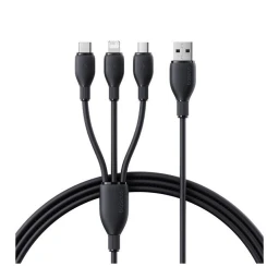 کابل تبدیل USB-A به Lightning و USB-C و MicroUSB بیسوس مدل Ultra-Fast طول 1.3 متر