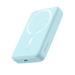 پاوربانک و شارژر بی سیم مگنتی بیسوس مدل Magnetic Mini 30W ظرفیت 1۰۰۰۰ میلی‌آمپر ساعت