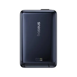 پاوربانک و شارژر بی سیم مگنتی بیسوس مدل Nomos ظرفیت 1۰۰۰۰ میلی‌آمپر ساعت