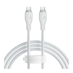 کابل شارژ Type-C به Type-C بیسوس مدل Pudding Series P10355702221-B1 طول 1.2 متر