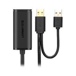 کابل افزایش طول USB2.0 همراه پورت تقویت کننده USB 2.0 یوگرین مدل US137 20213 طول 5 متر