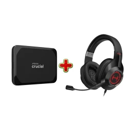 اس اس دی اکسترنال کروشیال مدل X9 ظرفیت 1 ترابایت به همراه هدست باسیم گیمینگ ادیفایر مدل G2II Surround Sound 7.1 RGB (فروش ویژه)