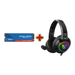 اس اس دی اینترنال وسترن دیجیتال مدل Blue SN5100 ظرفیت 500 گیگایت به همراه هدست باسیم گیمینگ اونیکوما مدل K9 RGB (هدیه یلدایی)