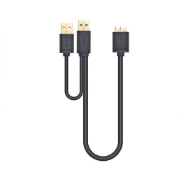 کابل Micro USB 3.0 همراه پورت تقویت کننده USB 2.0 (هارد) یوگرین مدل US140 طول 0.5 متر