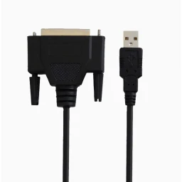 کابل تبدیل پرینتر USB به پارالل 25 پین کی نت پلاس مدل K-CU202515 طول ۱٫۵ متری