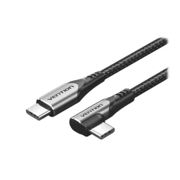 کابل شارژ ۹۰ درجه Type-c به Type-c ونشن مدل TRAH طول 1 متر