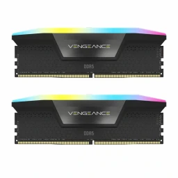 رم دسکتاپ DDR5 دوکاناله 7200 مگاهرتز CL40 کورسیر مدل VENGEANCE RGB ظرفیت 96 گیگابایت