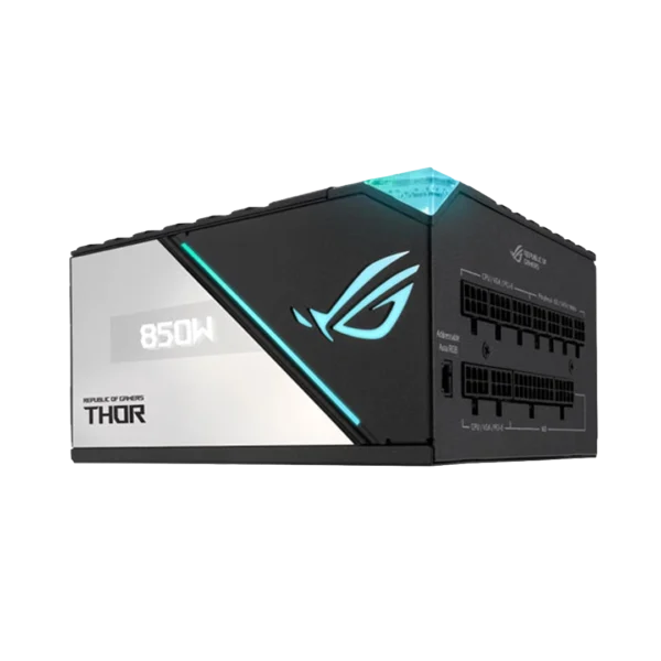 پاور (منبع تغذیه) ایسوس مدل ROG THOR 850P2 Platinum در زاویه
