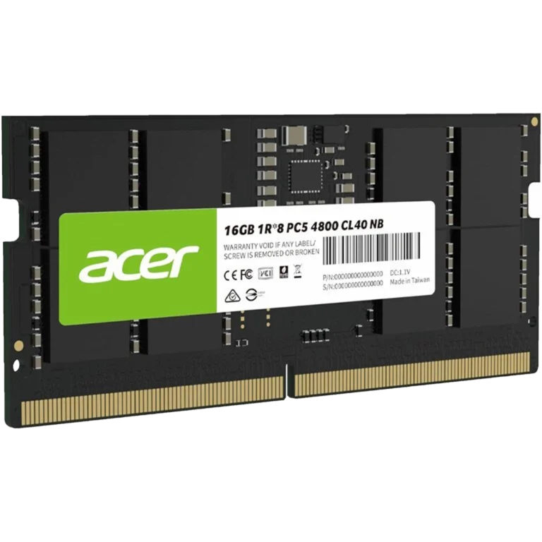 خرید رم لپ‌تاپ DDR5 تک کاناله 4800 مگاهرتز CL40 ایسر مدل SD200 ظرفیت 16 گیگابایت