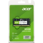 جعبه رم لپ‌تاپ DDR5 تک کاناله 4800 مگاهرتز CL40 ایسر مدل SD200 ظرفیت 16 گیگابایت