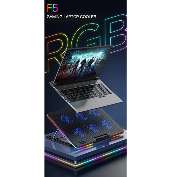 ول پد کول کلد مدل F5-RGB (6 فن) در استودیو