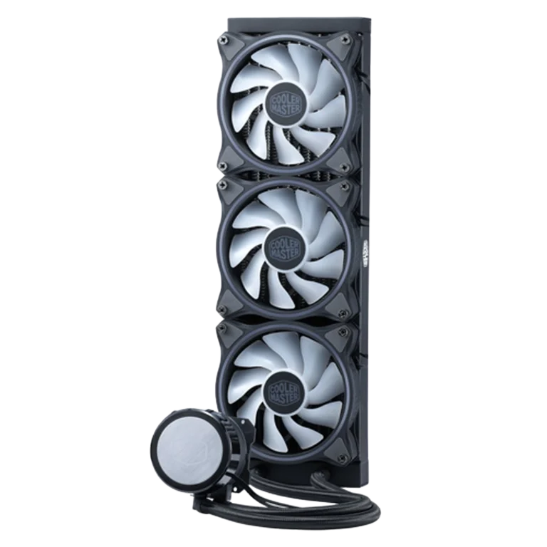 خنک‌کننده مایع پردازنده کولر مستر مدل MASTERLIQUID 360 ATMOS خاموش ایستاده