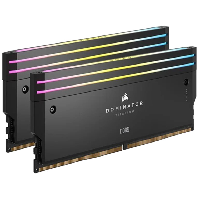 قیمت رم دسکتاپ کورسیر Dominator Titanium RGB 32GB (2x16GB) 7200MHz DDR5