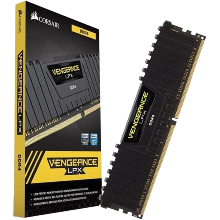 رم دسکتاپ DDR4 تک کاناله 3200 مگاهرتز CL16 کورسیر مدل VENGEANCE LPX ظرفیت 8 گیگابایت