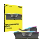 رم دسکتاپ DDR5 دوکاناله 6400 مگاهرتز CL36 کورسیر مدل VENGEANCE RGB ظرفیت 32 گیگابایت