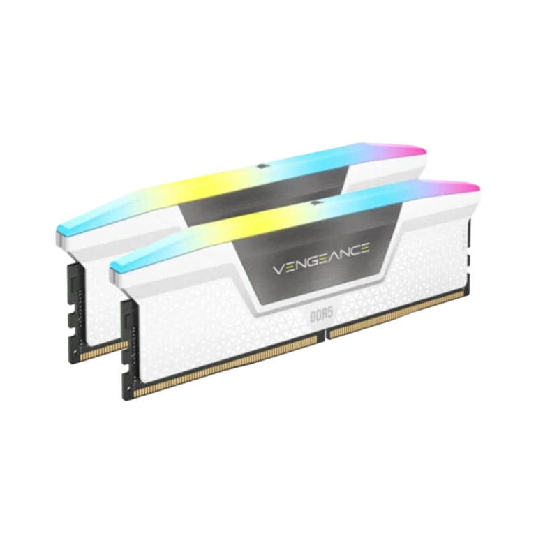 رم دسکتاپ DDR5 دوکاناله 5200 مگاهرتز CL40 کورسیر مدل VENGEANCE RGB ظرفیت 32 گیگابایت