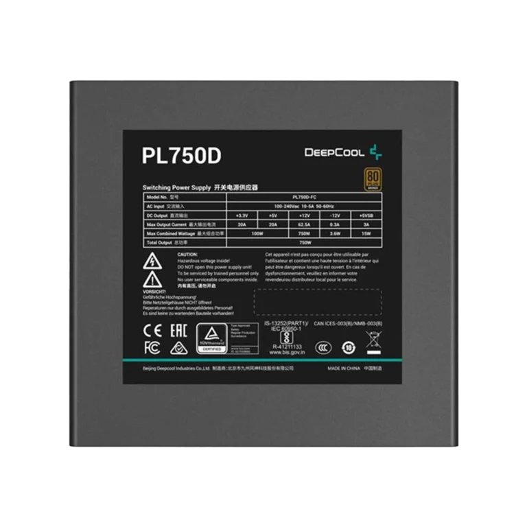 اطلاعات پاور 750 وات دیپ‌کول مدل PL750D