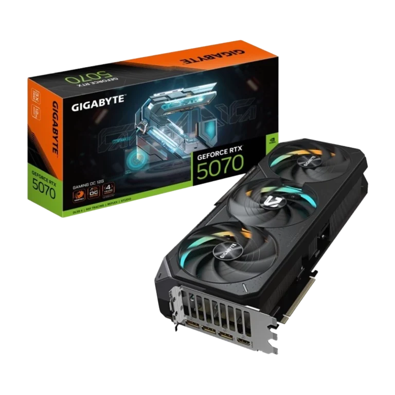 جعبه کارت گرافیک گیگابایت GeForce RTX 5070 GAMING OC 12G