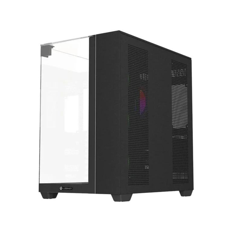 کیس گیمینگ لاجیکی مدل C714B از پشت