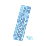 خرید ست کیبورد و موس بی‌سیم موفی مدل Sweet Colorful (آبی)