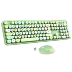 ست کیبورد و موس بی‌سیم موفی مدل Sweet Pure (سبز)