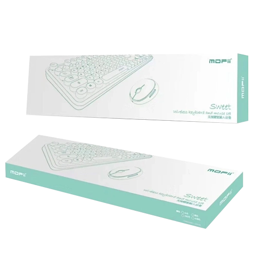 خرید ست کیبورد و موس بی‌سیم موفی مدل Sweet Pure (سبز)