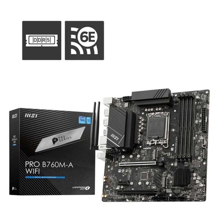 مادربرد ام‌اس‌آی مدل PRO B760M-A WiFi DDR5