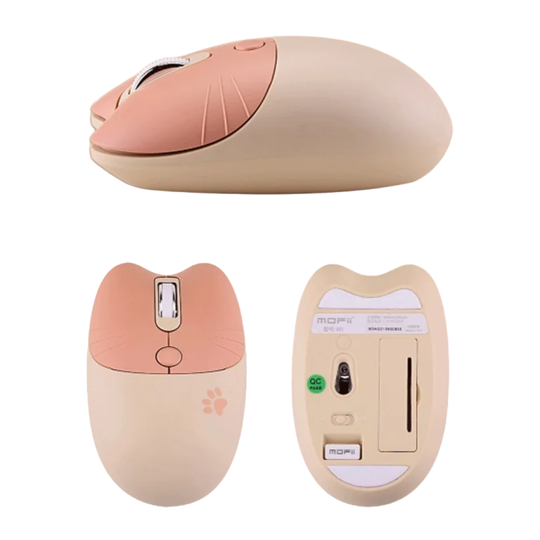 خرید موس بی‌سیم موفی مدل M3 (قهوه‌ای)