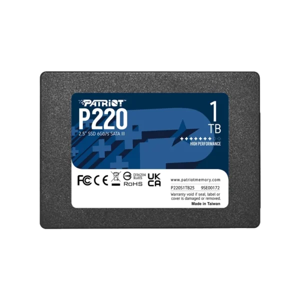 فروش اس‌اس‌دی اینترنال پاتریوت مدل P220 ظرفیت 1 ترابایت