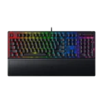 کیبورد باسیم گیمینگ ریزر مدل BlackWidow V3 Green Switch