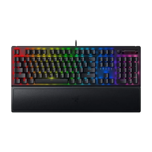 کیبورد باسیم گیمینگ ریزر مدل BlackWidow V3 Green Switch