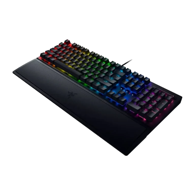 کیبورد باسیم گیمینگ ریزر مدل BlackWidow V3 Green Switch