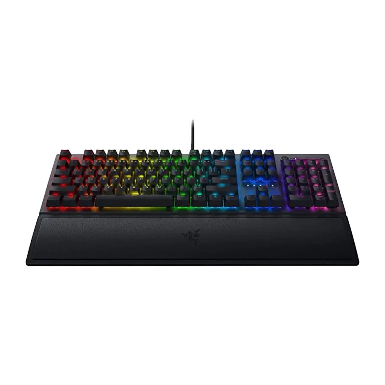 کیبورد باسیم گیمینگ ریزر مدل BlackWidow V3 Green Switch