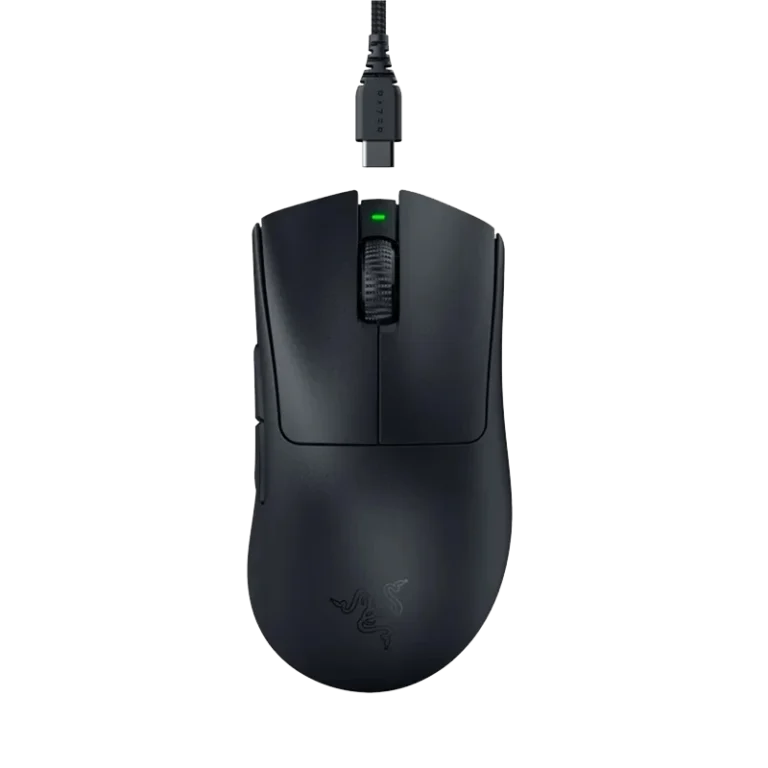موس بی‌سیم فوق سبک ریزر مدل DeathAdder V3 Pro از بالا