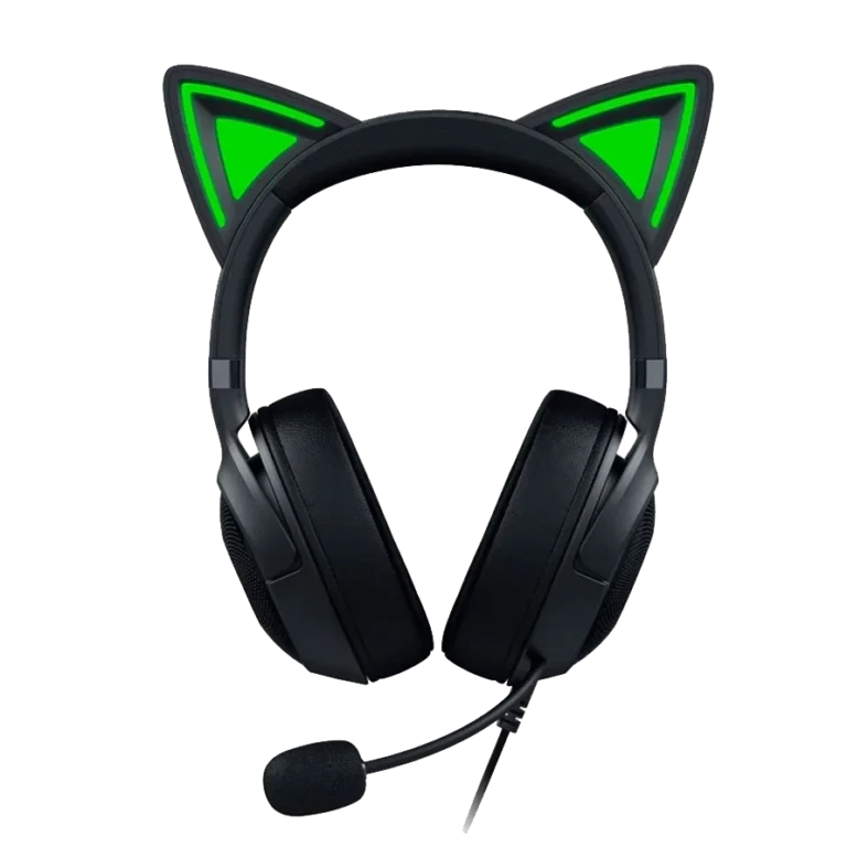 فروش هدست با سیم ریزر مدل Kraken Kitty V2 (مشکی)