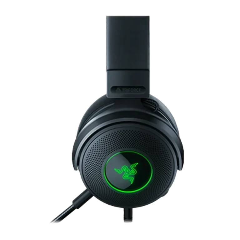 هدست گیمینگ با سیم ریزر مدل Kraken V3 از کنار