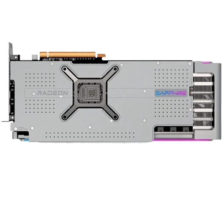 پشت کارت گرافیک سافایر NITRO+ AMD Radeon RX 7900 XTX OC VAPOR-X 24GB