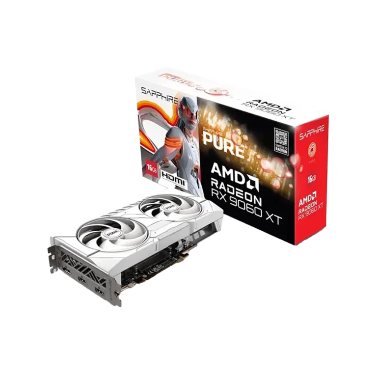 جعبه کارت گرافیک سافایر PURE AMD Radeon RX 9060 XT GAMING OC 16GB