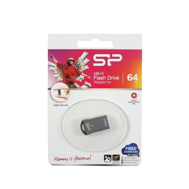 فلش مموری سیلیکون پاور مدل Touch T01 ظرفیت 64 گیگابایت
