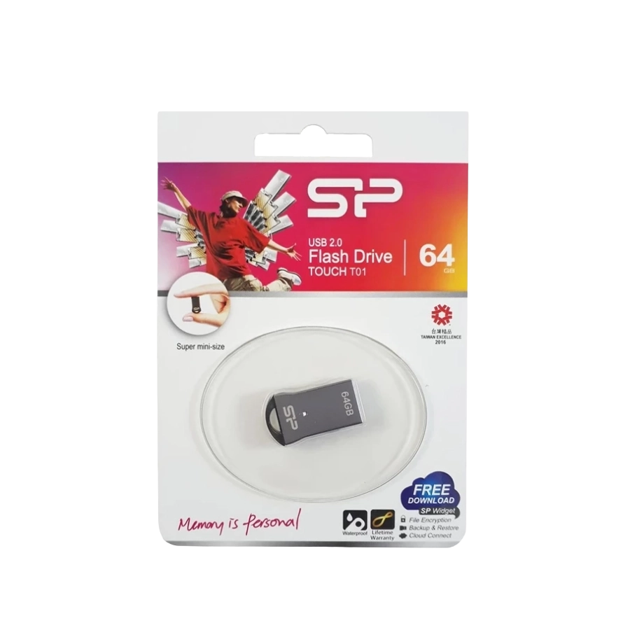 فلش مموری سیلیکون پاور مدل Touch T01 ظرفیت 64 گیگابایت