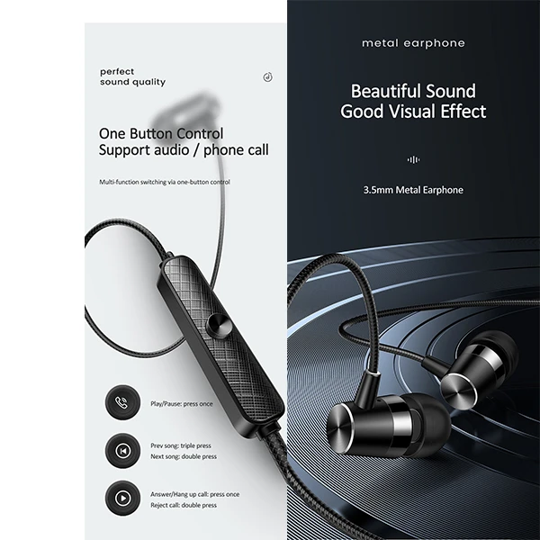 هندزفری با سیم یوسمز مدل EP-42