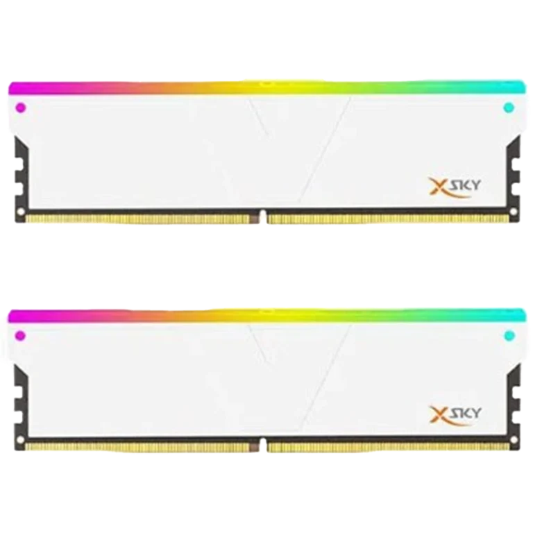 رم دسکتاپ DDR5 دوکاناله 6000 مگاهرتز CL36 وی کالر مدل Manta XSky RGB ظرفیت 32 گیگابایت