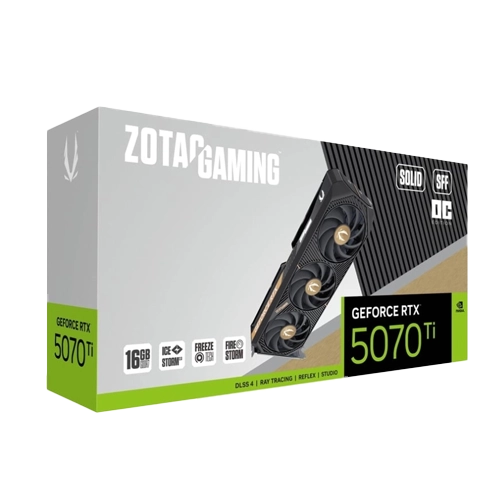 باکس کارت گرافیک زوتک GeForce RTX 5070 Ti SOLID SFF 16GB